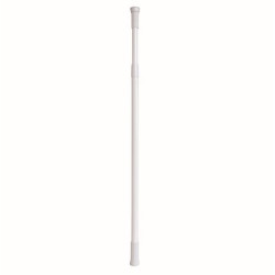 White Rod for shower curtain or bathtub extendable 140-260cm MSV