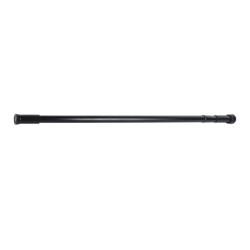 Rod for shower curtain or extendable bathtub in Black stainless steel 110-200cm MSV