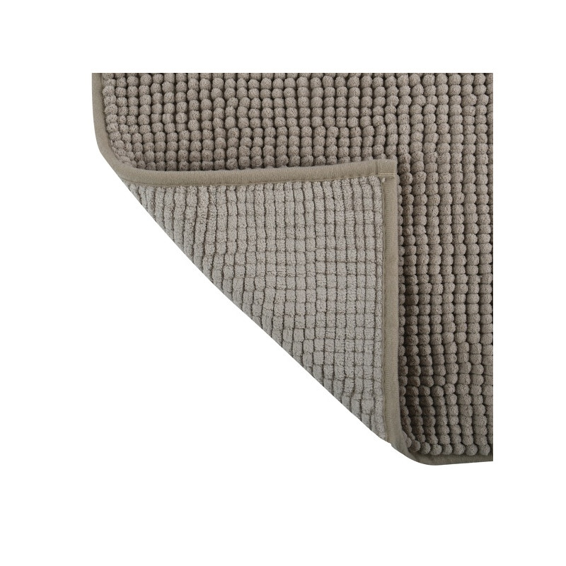 Set di 2 tappetini da bagno in microfibra CHENILLE 50x80cm Beige MSV