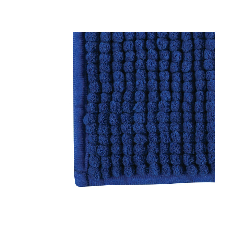 Set of 2 Microfiber bath mat CHENILLE 40x60cm Dark Blue MSV