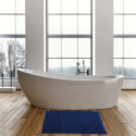 Lot de 2 tapis de bain CHENILLE 40x60 Bleu Foncé
