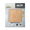 Abattant wc MDF en Décor Pin Marron - Charnières Inox MSV
