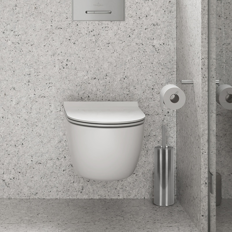 Scopino WC con supporto in acciaio inox MIAMI Stainless Steel MSV