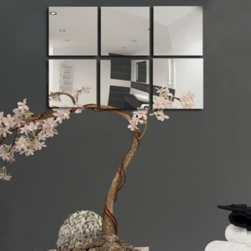 Set Of 6 Adhesive Mirrors MSV