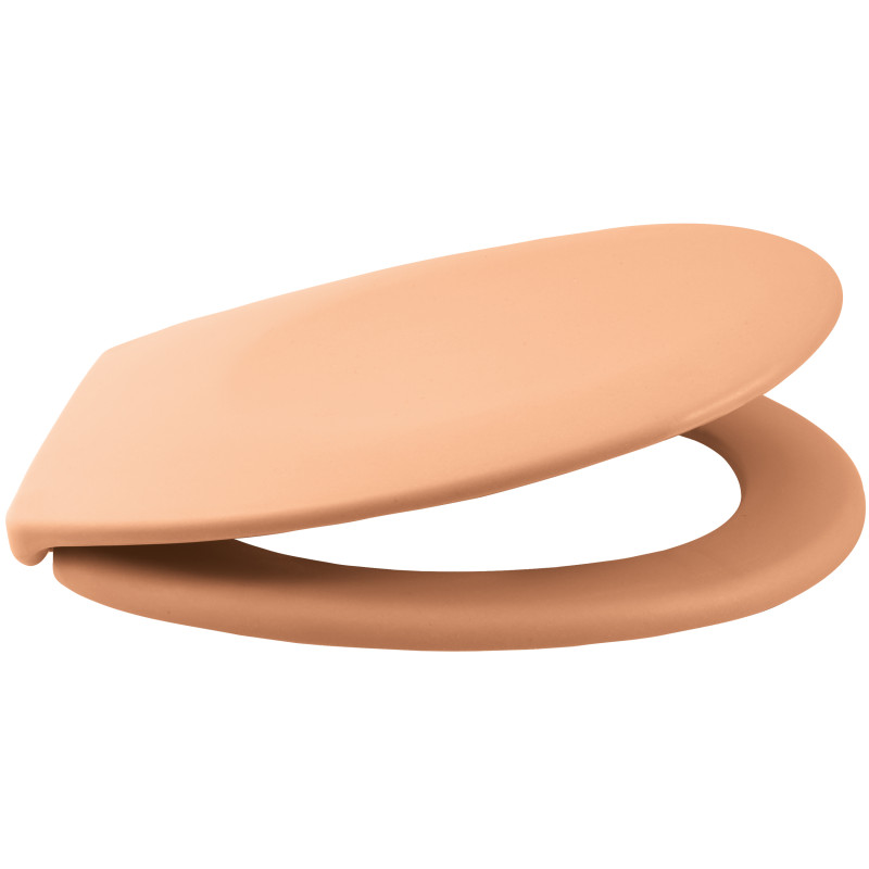 Sedile WC rigido NEELA Thermo peach opaco - Cerniere Spirella ABS cromate