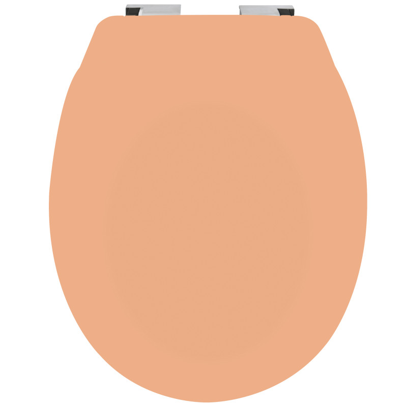 Toilet seat Thermo Hard NEELA Matt peach - ABS Chrome hinges Spirella