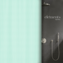 Polyester Shower curtain MERA 120x200cm Light green Elements by Spirella