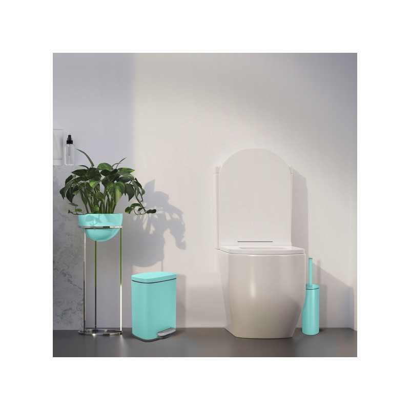 copy of Escobillero con soporte de acero AKIRA Azul mate Spirella