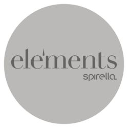 rideau de douche Polyester FORES 120x200cm Blanc Elements by Spirella