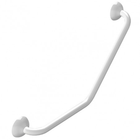 Barre de redressement ou d'appui coudée ECO Acier Inox 71cm Blanc Spirella Spirella