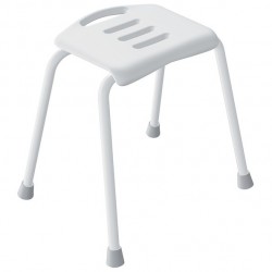Spirella bathroom stool stainless steel White