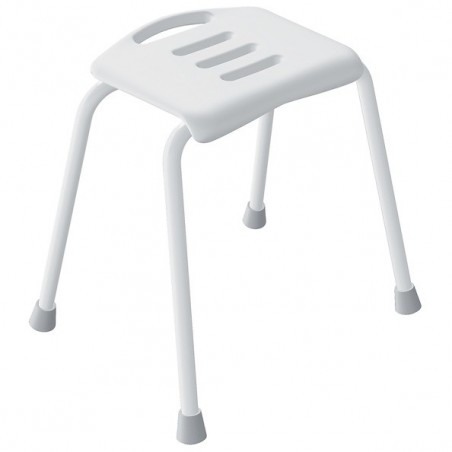 Tabouret Salle de bain Inoxydable Blanc Spirella Spirella