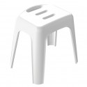 Tabouret grand siège de douche HOCKER Blanc - Max 130kg Spirella Spirella