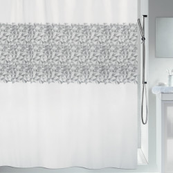 Polyester Shower curtain IROKO 180x200cm Grey & White Spirella