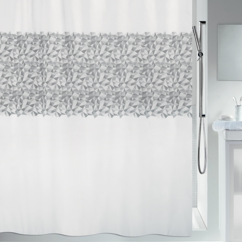 Spirella Duschvorhang Polyester IROKO 180x200cm Grau