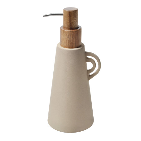 Dispensador de jabón en gres ORGANIC Spirella Cappuccino