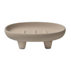 Stoneware soap dish ORGANIC Cappuccino Spirella