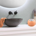 Papelera con tapa basculante BOWL MATT 1L Melocotón Spirella