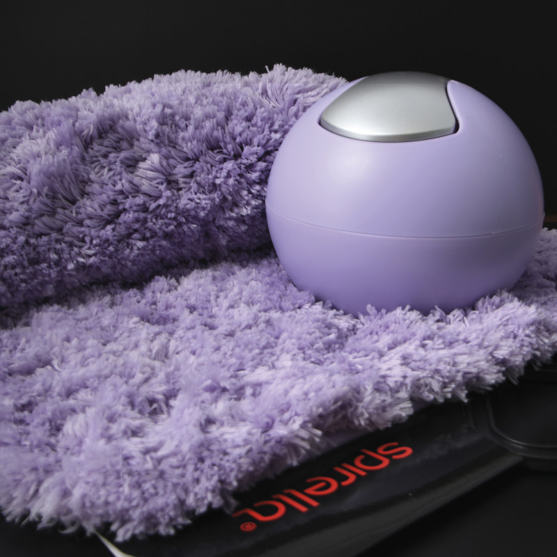Schwingdeckeleimer BOWL MATT 1L Lavendel Spirella