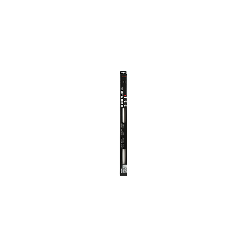 Barre tringle pour rideau de douche ou baignoire extensible sans perçage en Alu MAGIC 75-125cm Blanc Spirella