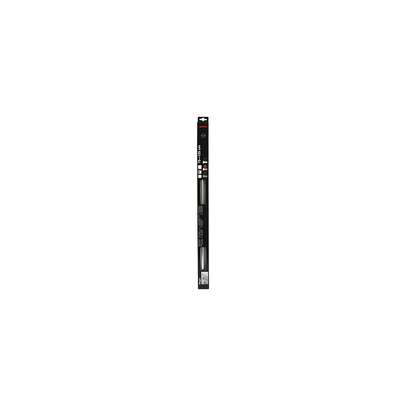 Spirella Duschvorhangstangen MAGIC 75-125cm Glänzend ausziehbar ohne Bohren in Aluminium