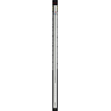 Spirella Duschvorhangstangen ausziehbar ohne Bohren in Aluminium SURPRISE 125-210cm Weiß - Gleiter inklusive