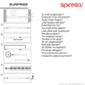 Spirella Duschvorhangstangen ausziehbar ohne Bohren in Aluminium SURPRISE 125-210cm Weiß - Gleiter inklusive