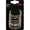 Set 12 Anelli per Tenda Doccia RINGO SMALL Spazzolata Spirella