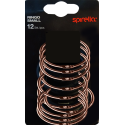 Juego de 12 anillas para cortina de ducha RINGO SMALL Cobre Spirella