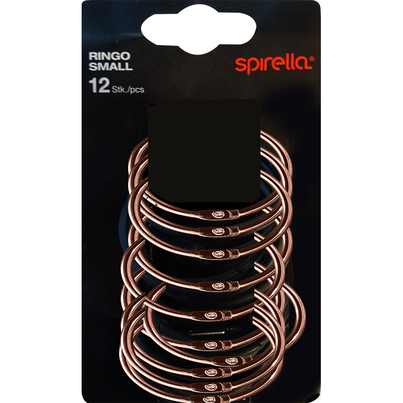 Lot de 12 anneaux pour rideaux de douche RINGO SMALL Cuivré Spirella