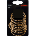 Lot de 12 anneaux pour rideaux de douche RINGO SMALL Or Spirella