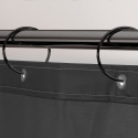 Spirella 12er Set Duschvorhangringe RINGO SMALL Mattschwarz