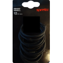 Spirella 12er Set Duschvorhangringe RINGO SMALL Mattschwarz