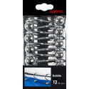 Juego de 12 anillas para cortina de ducha BUBBLE cromadas Spirella