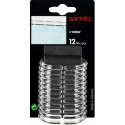 Lot de 12 anneaux pour rideaux de douche C-MINOR Transparent Spirella
