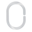 Set of 12 Shower curtain Rings C-MINOR Transparent Spirella