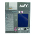 Sedile WC CLÉO in MDF blu scuro - Cerniere MSV in acciaio inossidabile