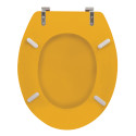 Copriwater WC in MDF CLÉO Zafferano opaco - Cerniere in acciaio inox MSV