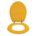 Asiento WC MDF CLÉO Azafrán mate - Bisagras acero inoxidable MSV