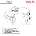 Abattant wc thermo dur avec fermeture silencieuse safran Spirella