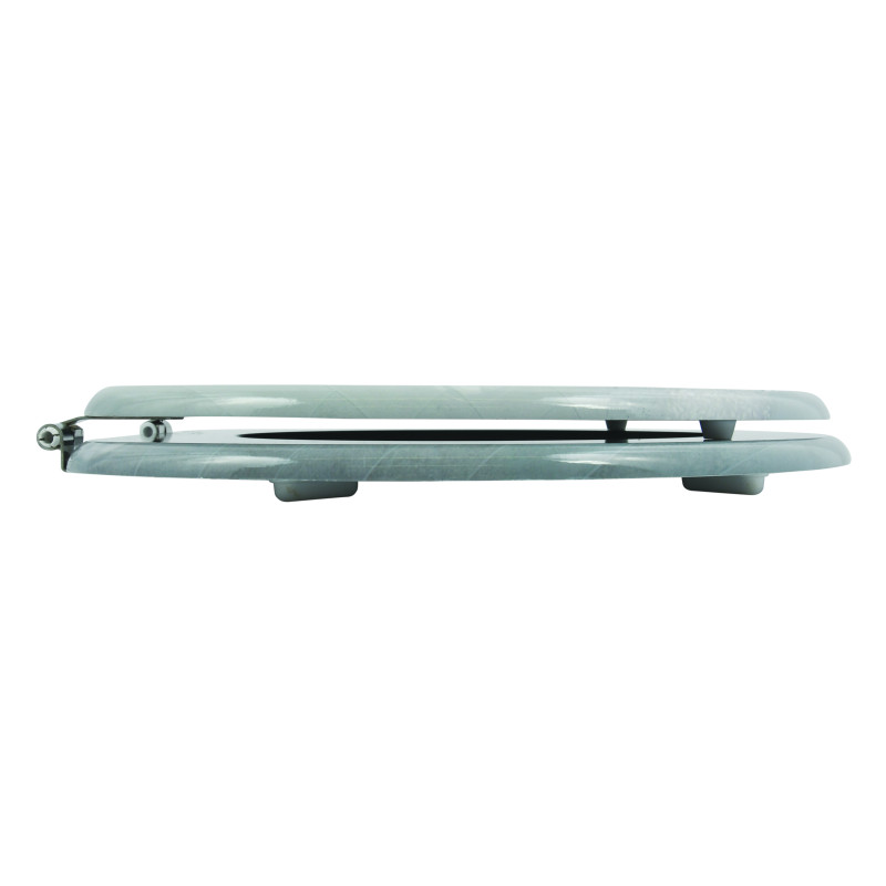 MSV WC-Sitz MDF CARDIFF Grau - Edelstahlscharniere