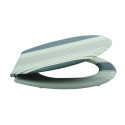 Abattant wc MDF Cardiff Gris - Charnières Inox MSV