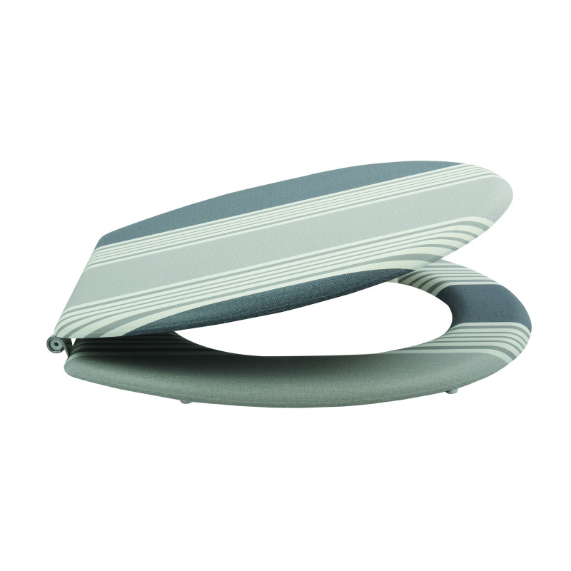 MSV WC-Sitz MDF BLUE RIDGE Braun - Edelstahlscharniere