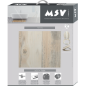 Tapa de inodoro MDF Ombo Beige - Bisagras acero inoxidable MSV