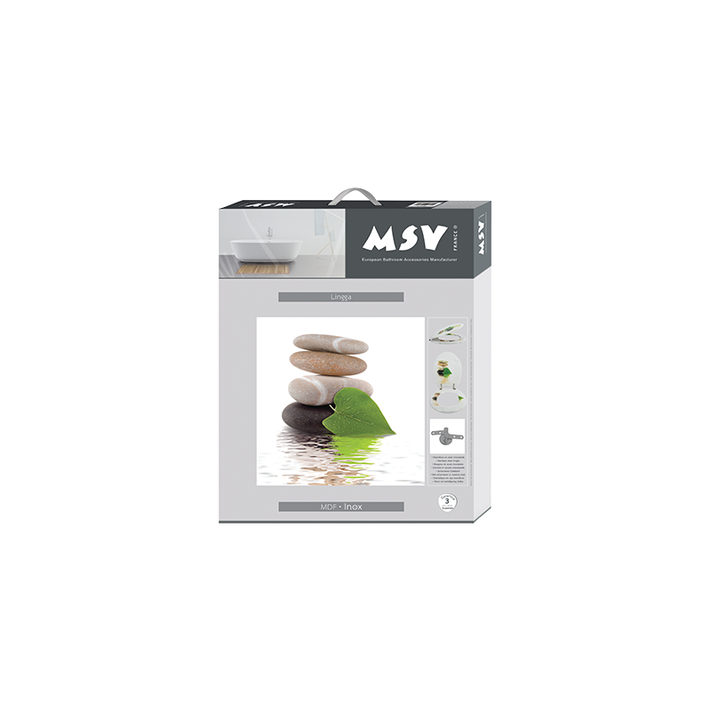 MSV Abattant Wc MDF Lingga - Charnières Inox