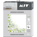 MSV WC-Sitz MDF SOFAIA Blumenmuster  Edelstahlscharniere