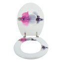 Sedile WC Borneo MDF - Cerniere MSV in acciaio inossidabile
