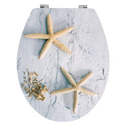 Toilet seat MDF Starfish - stainless steel hinges MSV