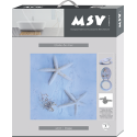 Abattant wc MDF Etoile de mer - Charnières Inox MSV