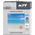 Sedile WC MDF PARADISE Blu - Cerniere MSV in acciaio inossidabile